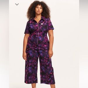 Lucy & Yak Ragan Jumpsuit: ORGANIC COTTON - Purple Rain
